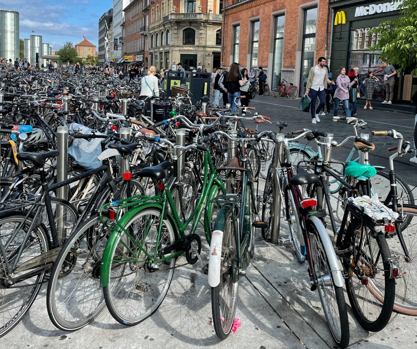 Copenaghen in bicicletta
